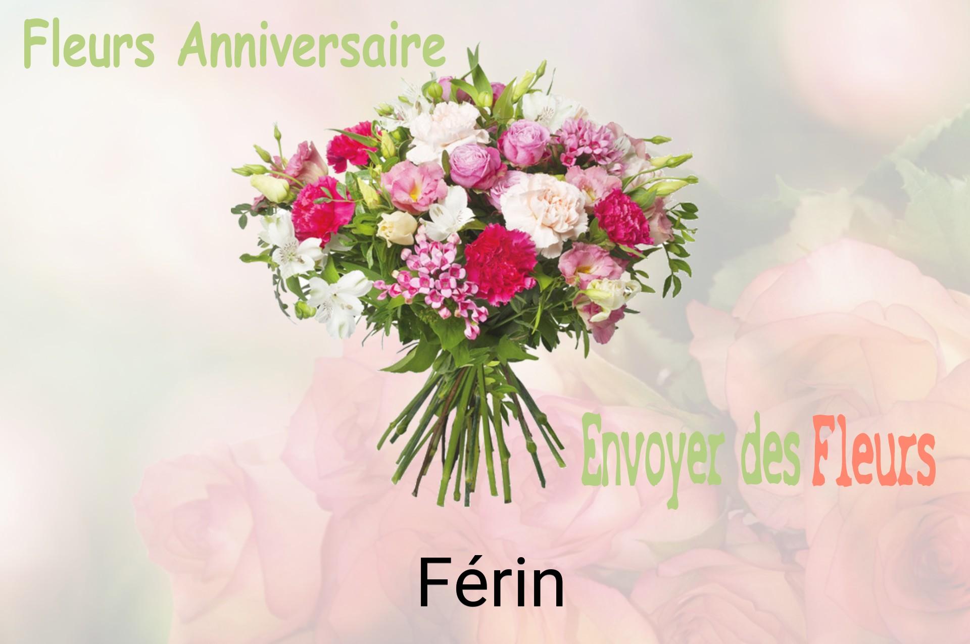Bouquet de fleurs d’anniversaire livré à Férin