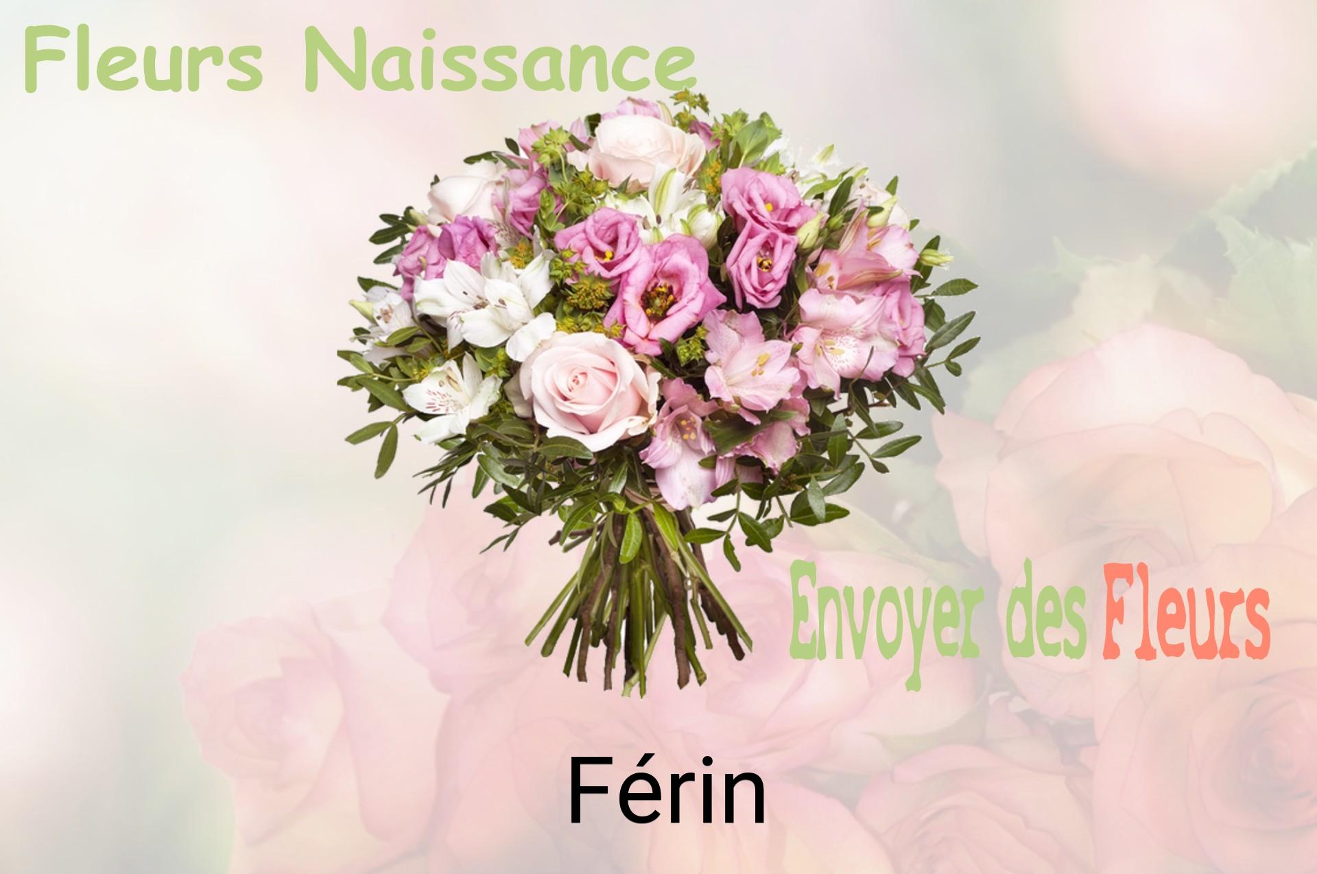 Bouquet de fleurs de naissance livré à Férin